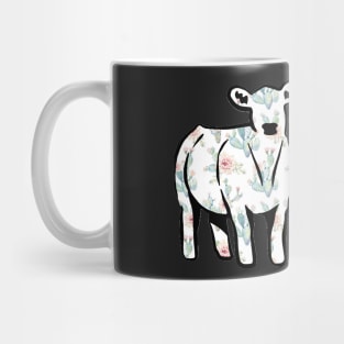 Watercolor Cactus Cow Silhouette  - NOT FOR RESALE WITHOUT PERMISSION Mug